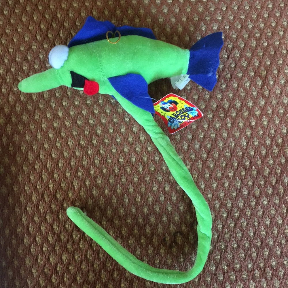 Plush bendable swordfish